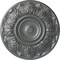 Ekena Millwork Whitman Ceiling Medallion (For Canopies up to 3 3/4"), Hand-Painted Platinum, 13"OD x 1 3/8"P CM13WHPLS - alternate 1
